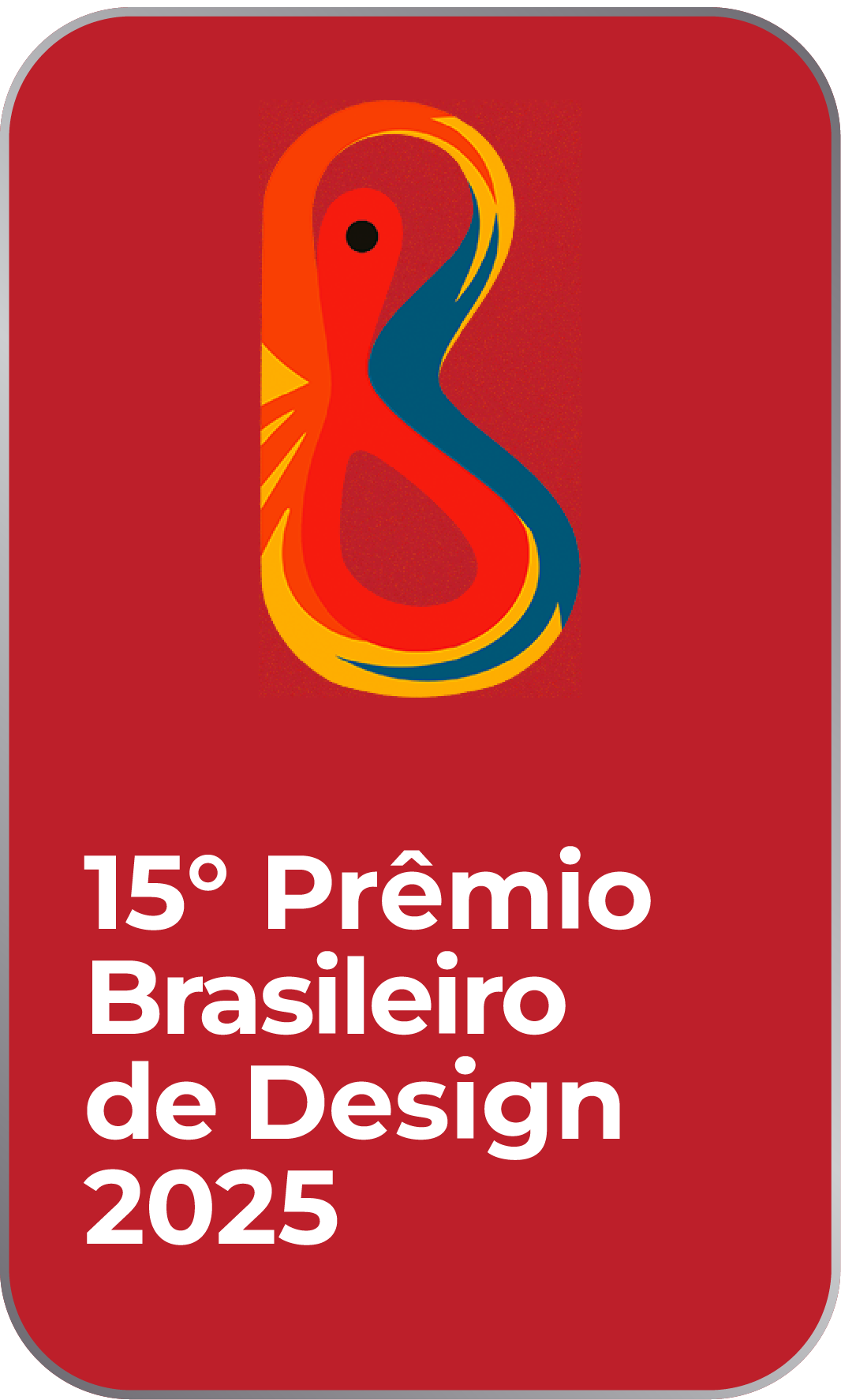 15th Prêmio Brasileiro de Design 2025 seal.